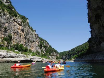 Canoë-Kayak dans les Gorges de l'Ardèche